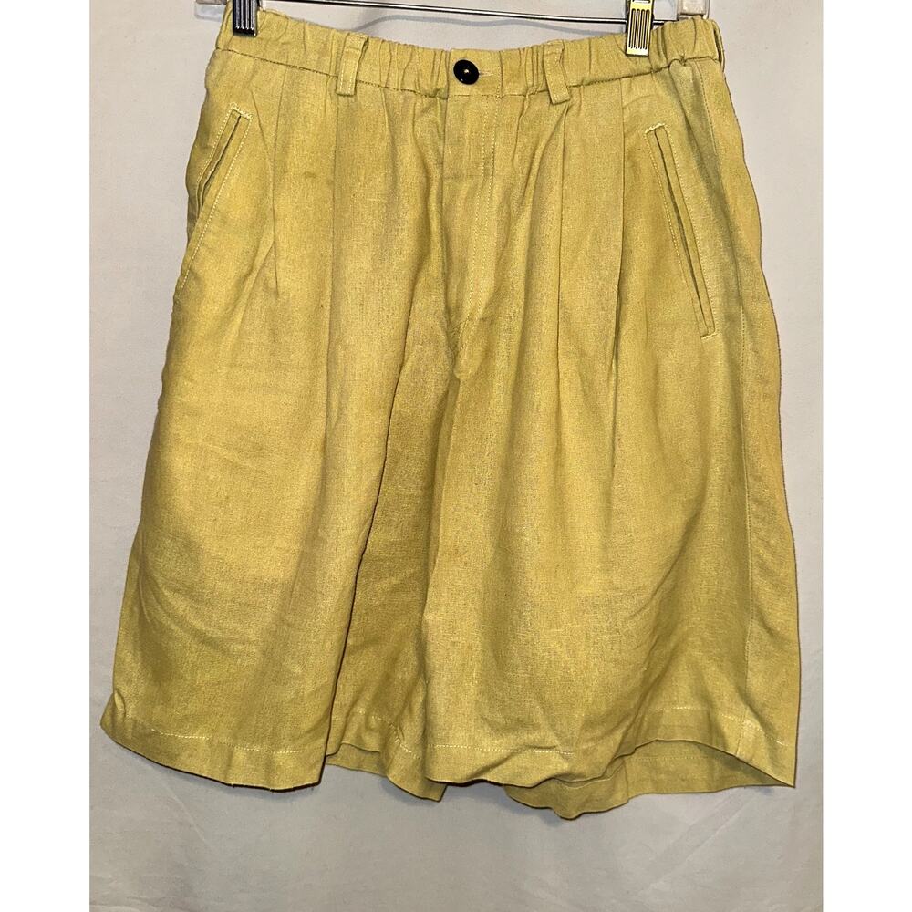 Patagonia Women's Size Medium Yellow Island Hemp Shorts 8" Drawstring Pockets